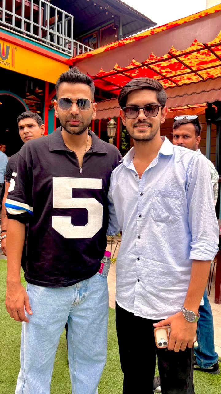 Ronit Raj with a celebrity